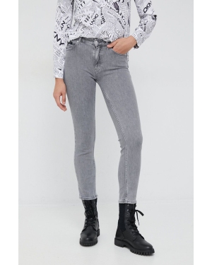 Calvin Klein jeansy Mid Rise Slim damskie medium waist