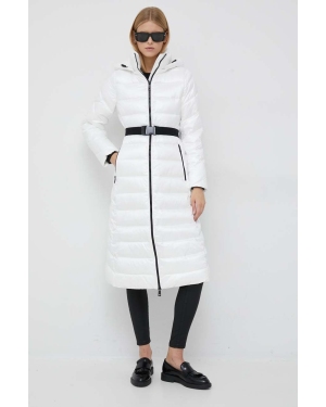 Calvin Klein kurtka damska kolor biały przejściowa