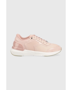 Calvin Klein sneakersy HW0HW01370 FLEXI RUNNER LACE UP kolor różowy