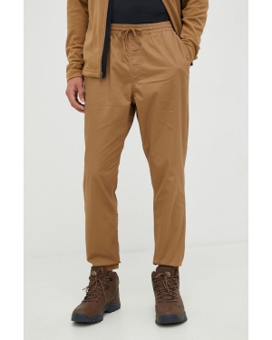 Columbia spodnie męskie kolor brązowy