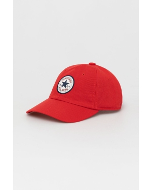 Converse czapka kolor czerwony z aplikacją 10022134.A04-University