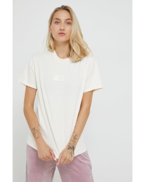 Fila t-shirt bawełniany kolor beżowy