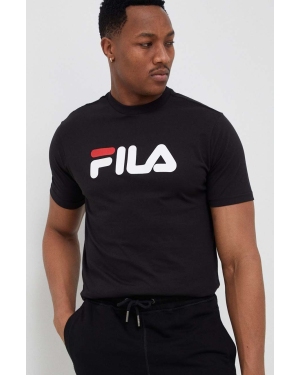 Fila t-shirt bawełniany Bellano kolor czarny z nadrukiem FAU0067