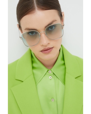 Gucci okulary przeciwsłoneczne damskie kolor srebrny