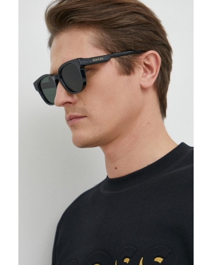 Gucci okulary przeciwsłoneczne GG1237S męskie kolor czarny