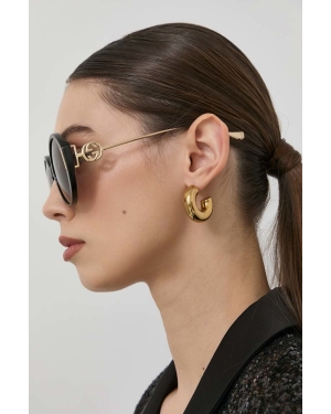 Gucci okulary przeciwsłoneczne GG1202S damskie kolor czarny