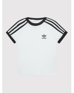 adidas T-Shirt acidolor 3 Stripes HK0265 Biały Relaxed Fit