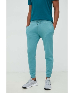 Guess spodnie dresowe kolor niebieski melanżowe