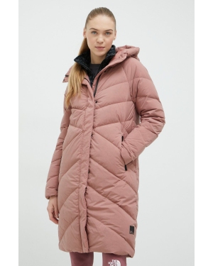 Jack Wolfskin kurtka puchowa damska kolor różowy zimowa