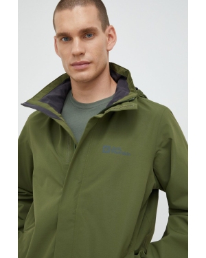 Jack Wolfskin kurtka outdoorowa Stormy Point kolor zielony