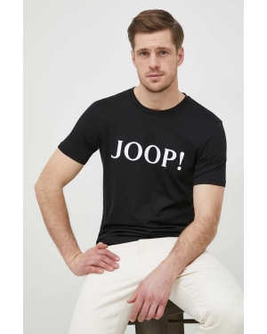 Joop! t-shirt bawełniany kolor czarny z nadrukiem