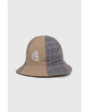 Kangol kapelusz z domieszką wełny dwustronny kolor beżowy