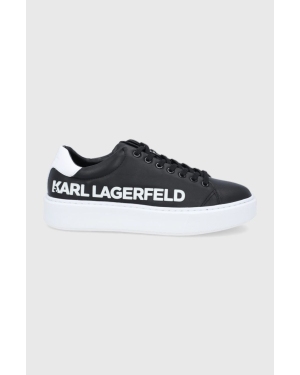 Karl Lagerfeld buty skórzane MAXI KUP KL52225.001 kolor czarny