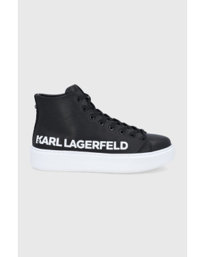 Karl Lagerfeld buty skórzane MAXI KUP KL52255.001 kolor czarny