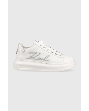 Karl Lagerfeld sneakersy skórzane KAPRI kolor biały