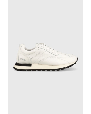 Karl Lagerfeld sneakersy skórzane DEPOT kolor biały
