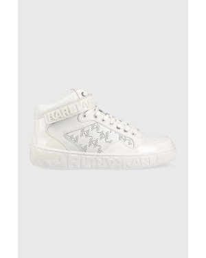 Karl Lagerfeld sneakersy skórzane KUPSOLE III KL61056 kolor biały