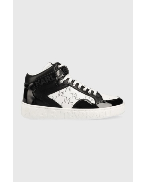 Karl Lagerfeld sneakersy skórzane KUPSOLE III KL61056 kolor czarny