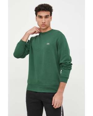 Lacoste bluza męska kolor zielony gładka SH9608-132