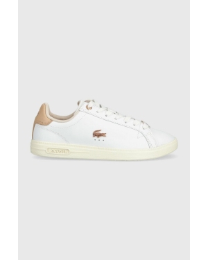 Lacoste sneakersy skórzane GRADUATE PRO kolor biały 44SFA0062