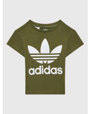 adidas T-Shirt Treofil HC1984 Zielony Regular Fit