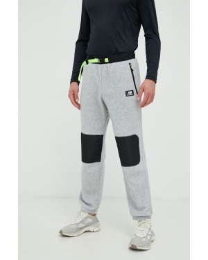 New Balance spodnie męskie kolor szary z aplikacją