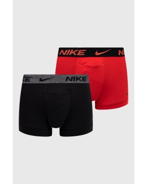 Nike bokserki (2-pack) męskie kolor czerwony