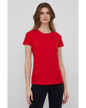 Pepe Jeans t-shirt BELLROSE N damski kolor czerwony