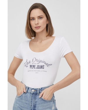 Pepe Jeans t-shirt CAMERON damski kolor biały