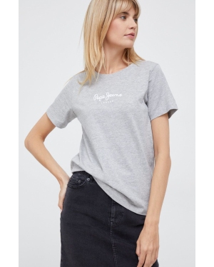 Pepe Jeans t-shirt damski kolor szary