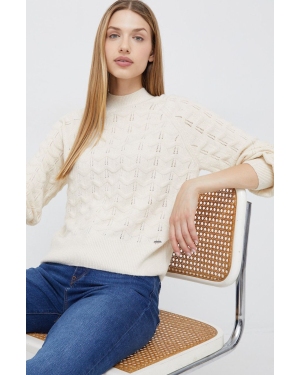 Pepe Jeans sweter damski kolor beżowy lekki