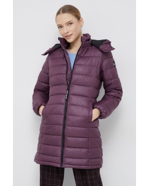 Pepe Jeans kurtka damska kolor fioletowy zimowa