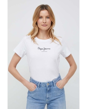 Pepe Jeans t-shirt bawełniany Wendy kolor biały