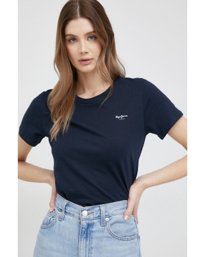 Pepe Jeans t-shirt bawełniany Wendy Chest kolor granatowy