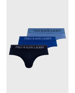 Polo Ralph Lauren Slipy (3-pack) 714835884004 męskie kolor granatowy