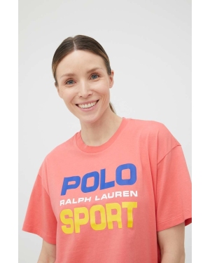Polo Ralph Lauren t-shirt bawełniany 211856958001 kolor różowy