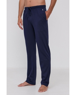 Polo Ralph Lauren Spodnie piżamowe 714844762002 męskie kolor granatowy gładkie