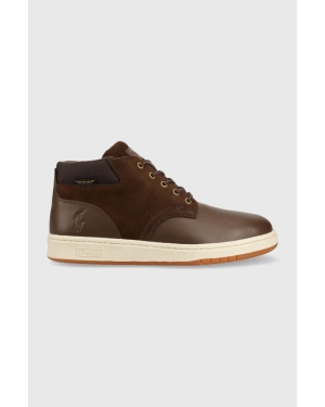 Polo Ralph Lauren buty Sneaker Boot męskie kolor brązowy 809855863003