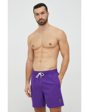 Polo Ralph Lauren szorty kąpielowe kolor fioletowy
