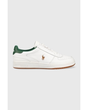 Polo Ralph Lauren sneakersy skórzane Polo CRT PP 809892278004 kolor biały