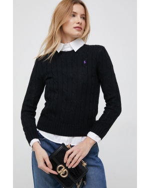 Polo Ralph Lauren sweter bawełniany kolor czarny