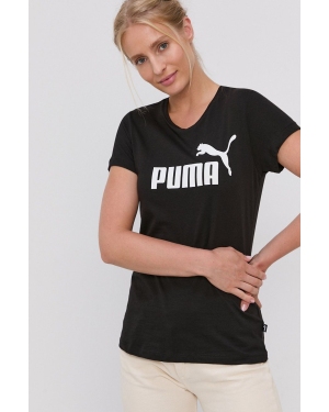 Puma T-shirt bawełniany 586774 kolor czarny