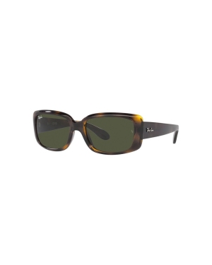 Ray-Ban okulary przeciwsłoneczne RB4389 damskie kolor brązowy
