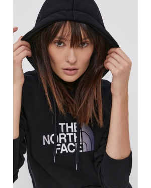 The North Face bluza bawełniana damska kolor czarny z kapturem NF0A55ECJK31-JK31