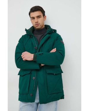 Tommy Hilfiger kurtka puchowa męska kolor zielony zimowa
