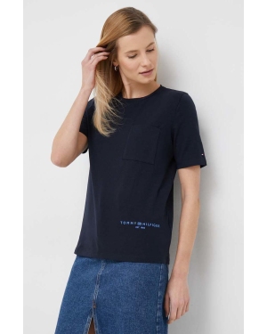 Tommy Hilfiger t-shirt damski kolor granatowy