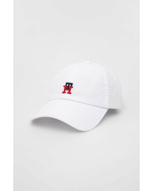 Tommy Hilfiger czapka z daszkiem kolor biały z aplikacją