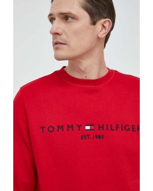 Tommy Hilfiger bluza męska kolor bordowy z nadrukiem