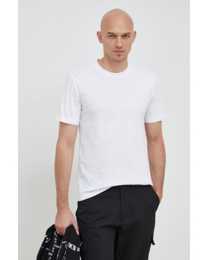 Trussardi t-shirt bawełniany kolor biały gładki