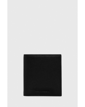 Trussardi portfel skórzany męski kolor czarny
